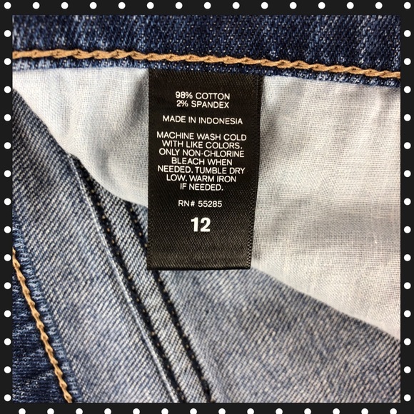 Express Denim Frayed Hem Cutoff Mini Skirt - Picture 4 of 8